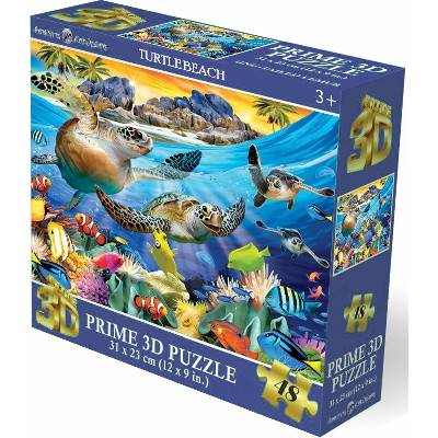 PRIME 3D Želví pláž 3D 48 dielov