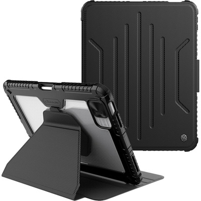 Apple NILLKIN Bumper Leather Case Pro калъф за for iPad (2025) / 10.9 (2022) със слайд капак за камера и стойка