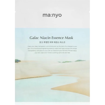 ma: nyo Galac Niacin Essence озаряваща платнена маска с хидратиращ ефект 30 гр
