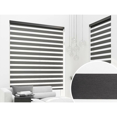 Zebra-shop Den a noc Maxi Premium Grafit BH 28 200 x 95 stříbrná vlevo