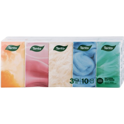 Linteo Kids papírové vreckovky 3-vrstvové biele 10 x 10 ks
