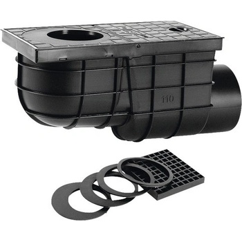 Haco Lapač strešných vôd bočný LSVB DN 110 čierny