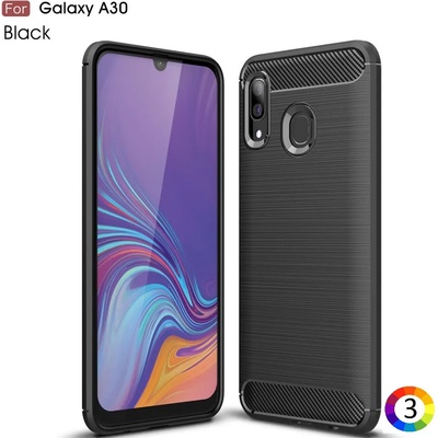 Samsung Galaxy A30/A20 Удароустойчив Carbon Fiber Калъф и Протектор