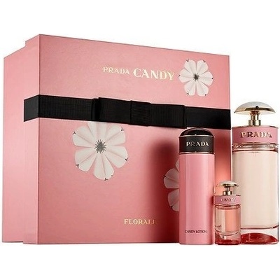 Prada Candy Florale EDT 80 ml + 7 ml EDT + telové mlieko 75 ml pre ženy darčeková sada