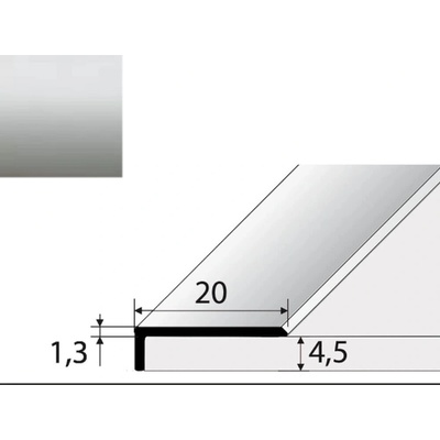 Effector C33 Schodový profil Striebro 2.7 m