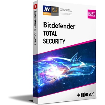 Bitdefender Total Security - 3 lic. 12 mes.