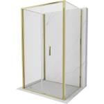 Mexen Exo-3S 3-стенна сгъваема душ кабина 120 x 70 cm, прозрачна, златна (816-120-070-50-00-3S)