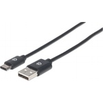 Manhattan Кабел „Манхатън - usb 2.0 тип a към тип c, 0, 5 м, черен 354912 (354912)