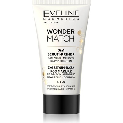 Eveline Cosmetics Wonder Match основа под фон дьо тен 3 в 1 SPF 20 30ml