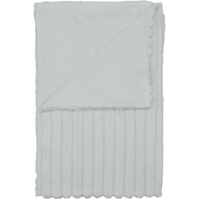 Catherine Lansfield Biela deka z mikroplyšu Cosy Ribbed 130x170
