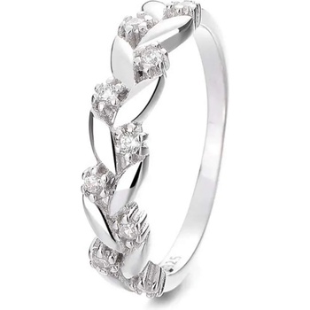 Silenti Jewelry Сребърен пръстен "Венец" - 9 - 59.5мм (19.1мм диам. )