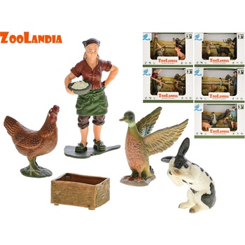 Mikro trading ZooLandia Farma set se zvířátky a doplňky