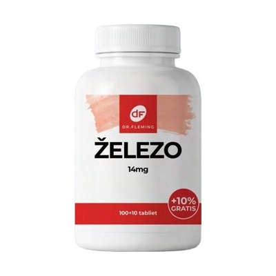 Dr.fleming Železo 14mg +10% gratis 110 kapsúl