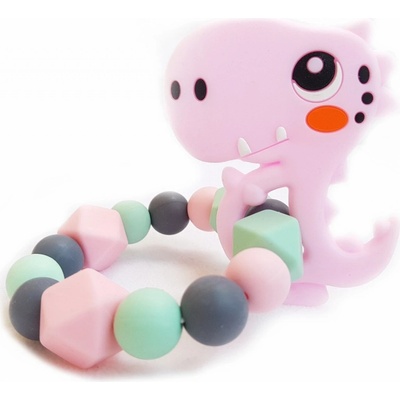 KidPro silikonové Dino růžová