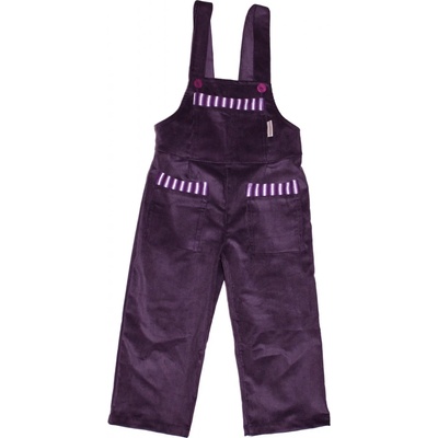Veselá nohavice Dětské manšestrové lacláče fialová