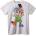 NOONEBRAND Тениска Микс анимационни герои - XS, White