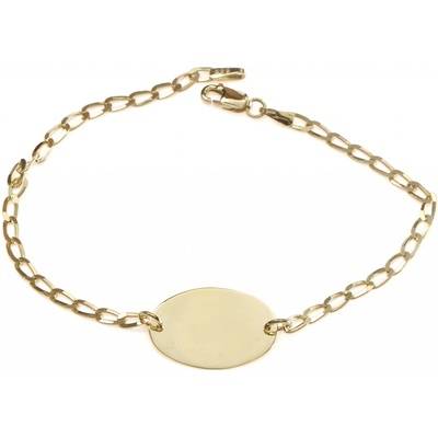 Zlatnictví Zlatíčko zlatý náramek s vlastním textem B10oval2820