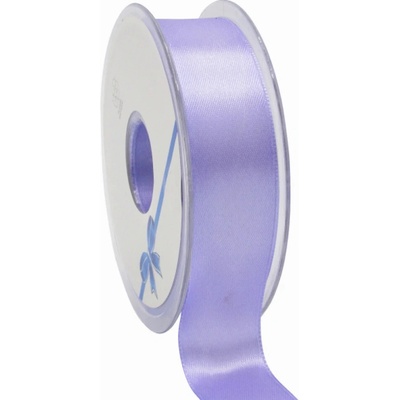 Oboustranná saténová stuha 25 mm x 25 m levandulová