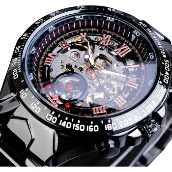 Winner Мъжки Часовник bo-14427 - Черен / Златен / Розов kp14427 (bo-14427)