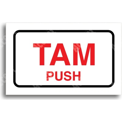 ACCEPT Tabulka SEM - TAM - typ 16 (80 x 50 mm) - bílá tabulka - barevný tisk