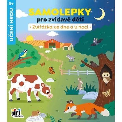 Samolepky pro zvídavé děti zvířátka ve dne a v noci