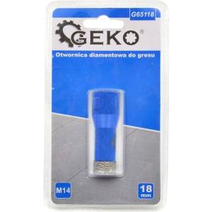 GEKO Диамантено коронно свредло, сухо пробиване M14 18mm 60622 (G65118)
