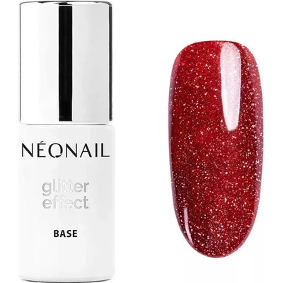 NeoNail báza Glitter effect Red Shine 7,2 ml