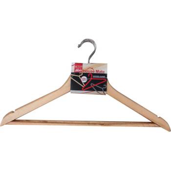 Image 1 of Horecano Закачалки за дрехи дървени - 3бр. НАТУРАЛ 44x1.2xh23cm (P66/N) (011601)