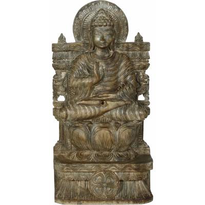 Sanu Babu Buddha, dřevěná socha, 61cm