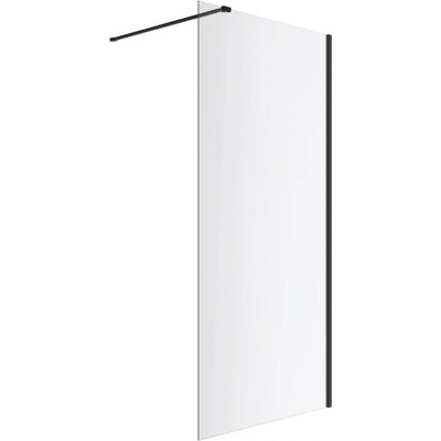 Excellent Vidoq stena sprchového kúta walk -in 90 cm čierna matný/sklo priehľadné KAEX.1506.900.LP.BL