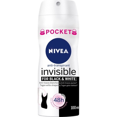 Nivea Invisible for Black & White Clear deospray 100 ml