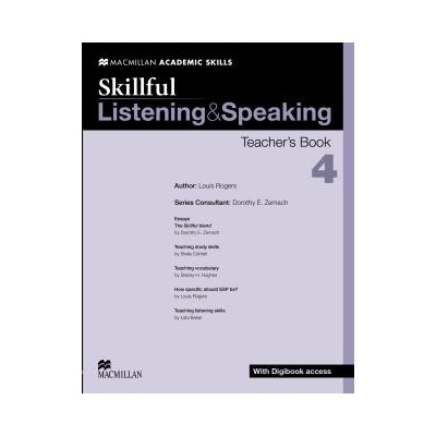 Skillful Listening & Speaking Level 4 Teacher's Book + Digibook + Audio CD