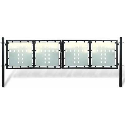 Nabytek XL Černá jednokřídlá plotová brána 300 x 150 cm