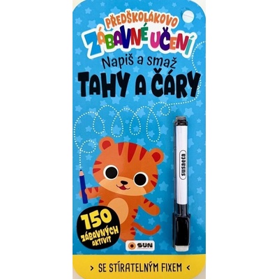 Předškolákovo zábavné učení Tahy a čáry napiš a smaž