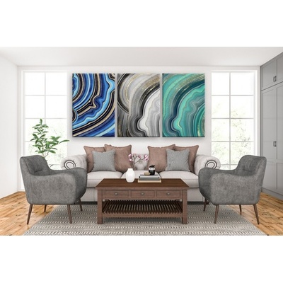 Divio Třídílný obraz na plátně, vzor 41259 Velikost: 90x180 cm