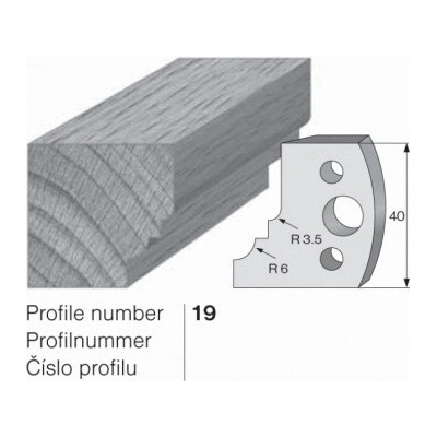 IGM profil 019 - pár omezovačů 40x4mm SP