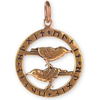 imago Amulet havrani s runami, bronzový FC21415X