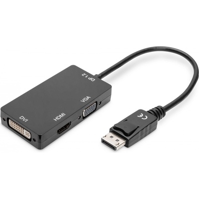 ASSMANN AK-340418-002-S адаптер за видео кабел 0, 2 м DisplayPort DVI-D Черен (AK-340418-002-S)