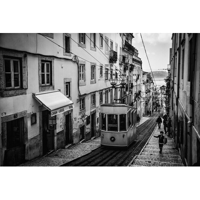 Plagát, Obraz - Tram in Lisbon, Adolfo Urrutia, 40 × 26.7 cm