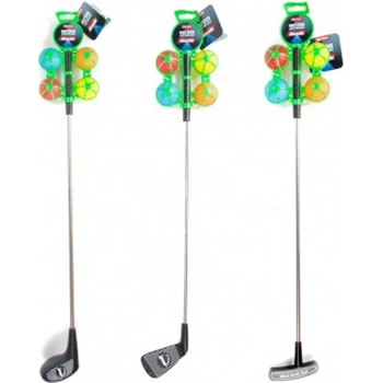 Teddies Golfová sada 1ks hůl 60 cm + 4 ks míček