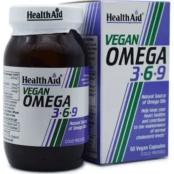 HEALTHAID Хранителна добавка Омега 3-6-9, Health Aid Vegan Omega 3-6-9 60caps