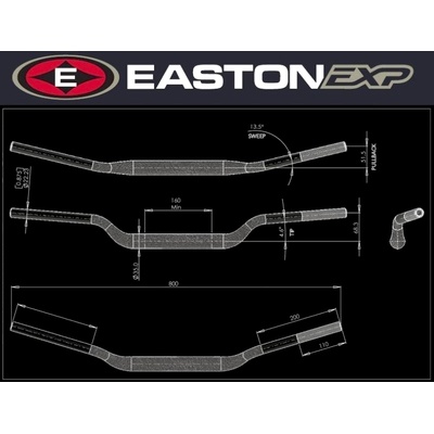 Řídítka EASTON EXP EXP M 68 51