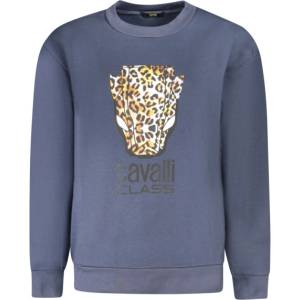 Roberto Cavalli Дамска суитшърт без цип cavalli class, Размер xl, Цвят Синьо (qxt67ycf062_bl04926)