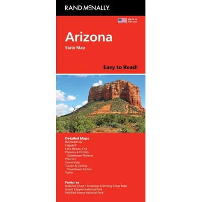 Rand McNally Easy to Read Folded Map: Arizona State Map
