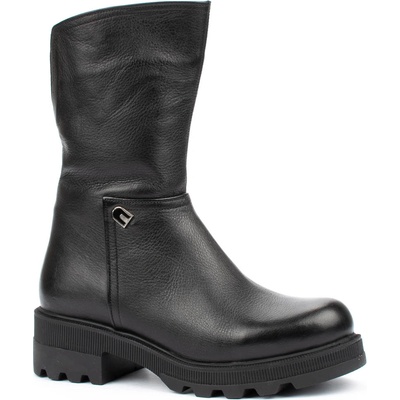 Дамски боти от естествена кожа с изчистен дизайн