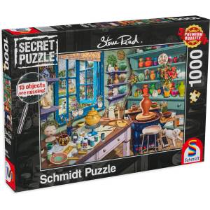 Schmidt Spiele Пъзел-загадка Schmidt от 1000 части - Ателието на артиста, Стив Рийд (59656)