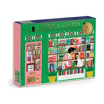 Abrams & Chronicle Books Wisdom & Whimsy Bookshop 1000 Piece Foil Puzzle | GALISON