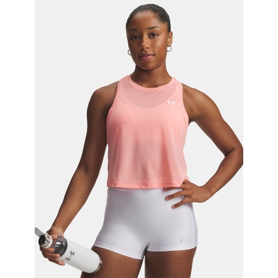 Under Armour Дамски кроп топ Under Armour Tech Sport Mesh Crop Tank Under Armour | Rozov | ЖЕНИ | XS