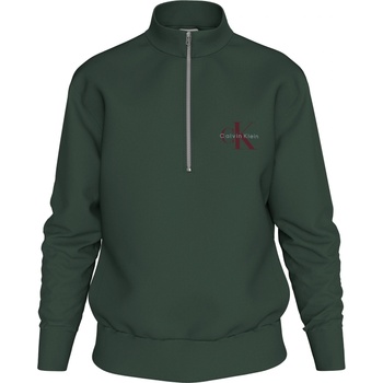 Calvin Klein Men's CKJ Monogram Quarter-Zip Fleece - Sycamore LLG