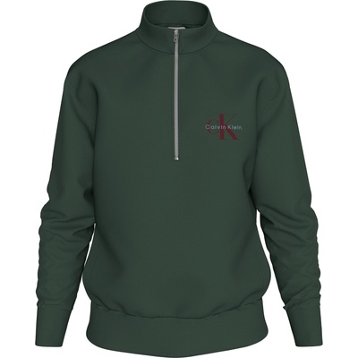 Calvin Klein Men's CKJ Monogram Quarter-Zip Fleece - Sycamore LLG
